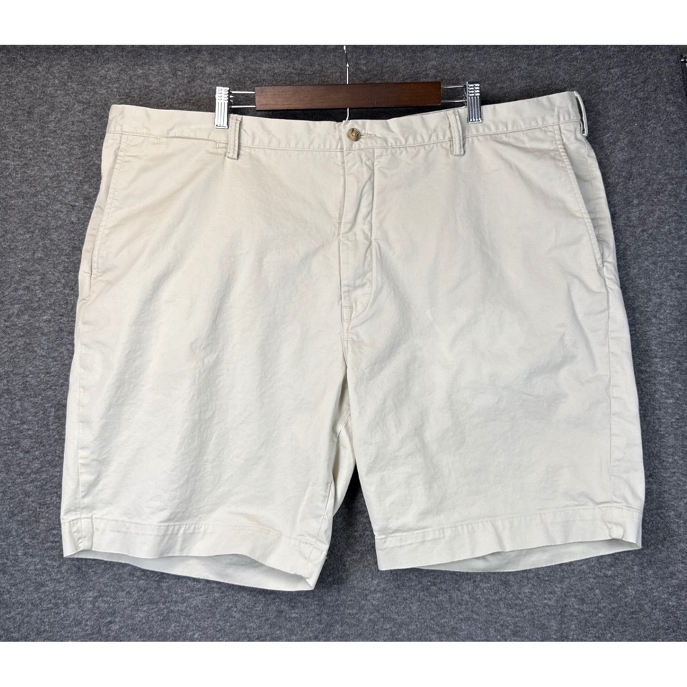 Polo Ralph Lauren Stretch 9" Classic Fit Chino Shorts Tan Khaki Men Size 46B Big